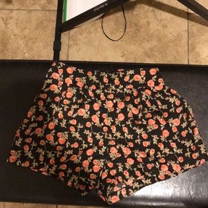 Floral dress shorts